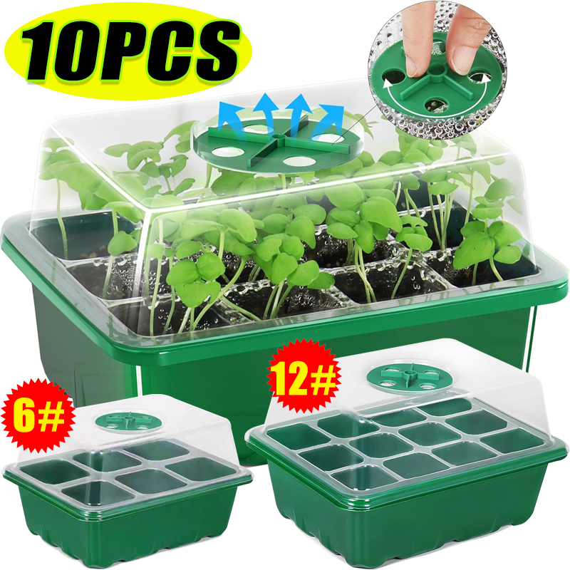 Dome Propagation Kit - Kit Pembibitan Benih dengan 6/12 Kotak