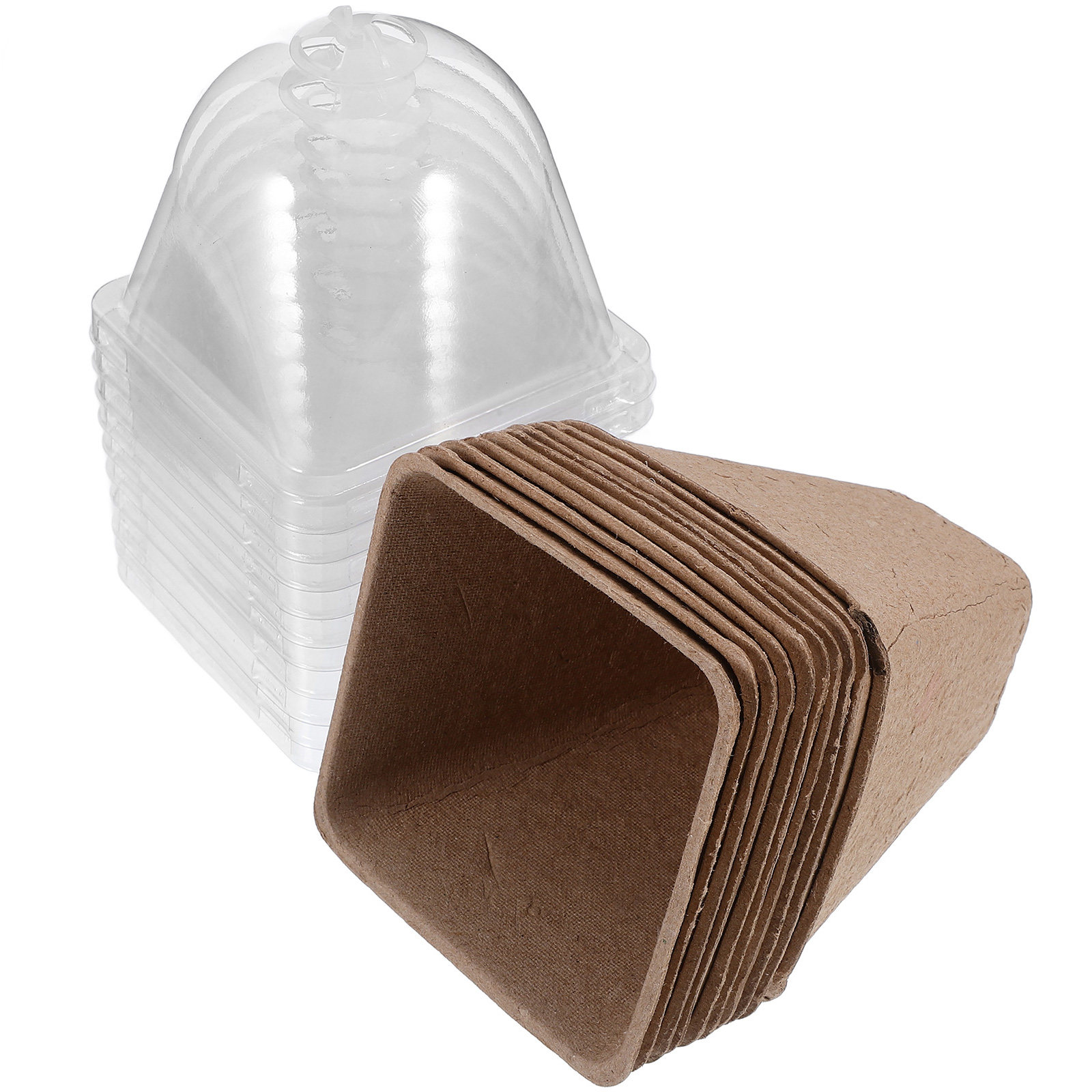 Dome Propagation Kit - 10Pcs Kit Pot Pembibitan Berkelanjutan, Pot