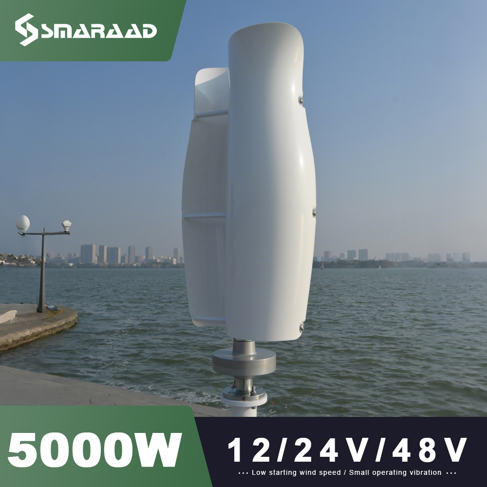 Urban Farming Vertical - Turbin Angin Vertikal 5000W dengan Levitasi