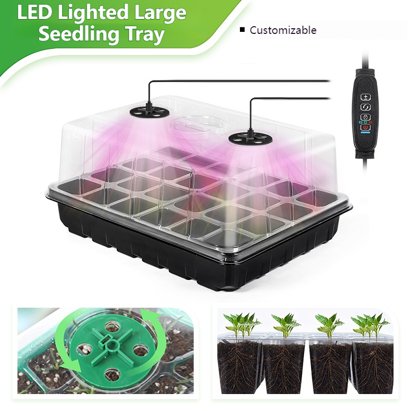 Kit Baki Semai 24/48 Sel denga - Dome Propagation Kit ulasan dan harga