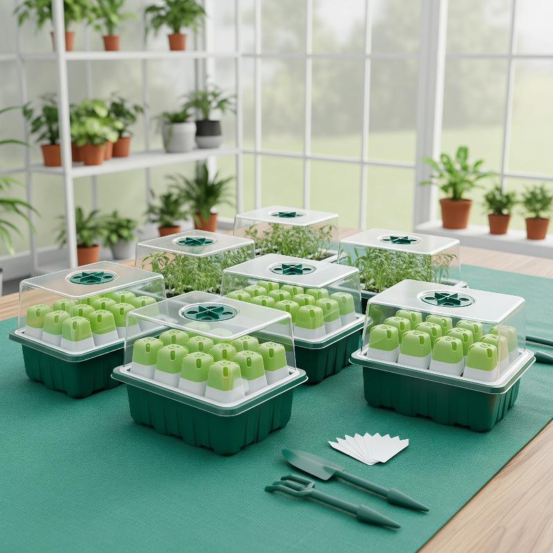 1Set Kit Germinasi Rumah Kaca  - Dome Propagation Kit ulasan dan harga