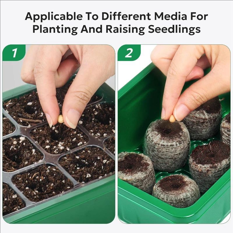 10pcs/5pcs Baki Semai Kit Pemb - Dome Propagation Kit ulasan dan harga