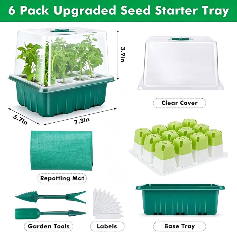 1Set Kit Germinasi Rumah Kaca  - Dome Propagation Kit ulasan dan harga