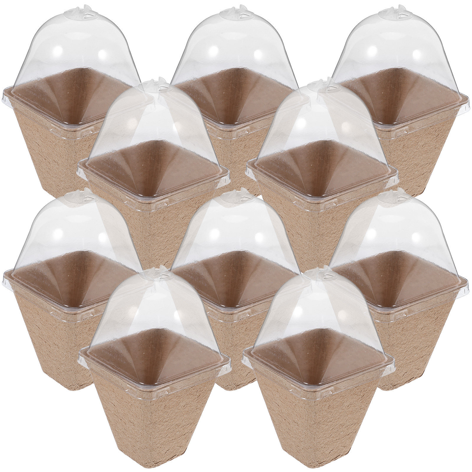 10Pcs Kit Pot Pembibitan Berke - Dome Propagation Kit ulasan dan harga